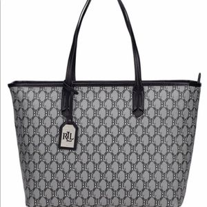 Ralph Lauren Classic Black & White Tote
